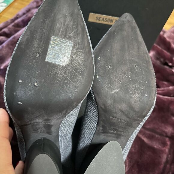 Yeezy Season 7 Graphite Bandage Knit Ankle Boot - 100MM Heel - Picture 9 of 9